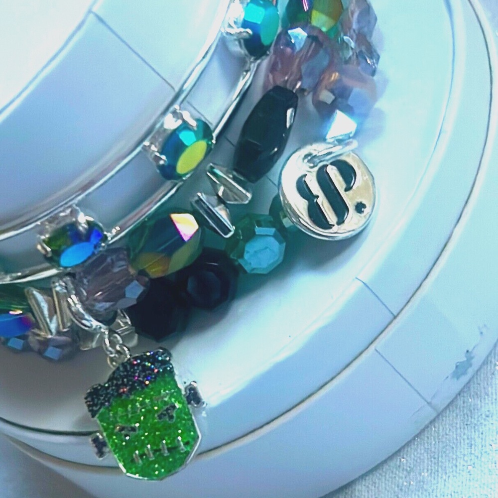 Bomb Party Bracelet Monster Haloween Braclet Crystal Stacks